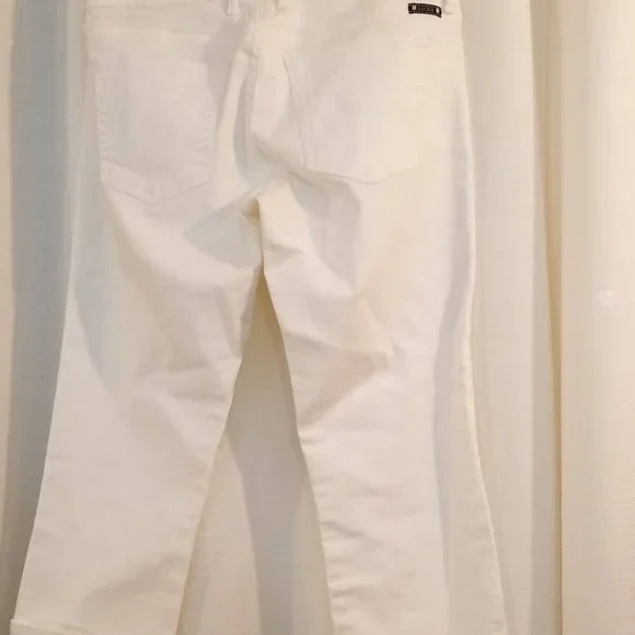 White Sweet'n Crop Cropped Jean Pants 4 | 27 - Picture 3 of 9